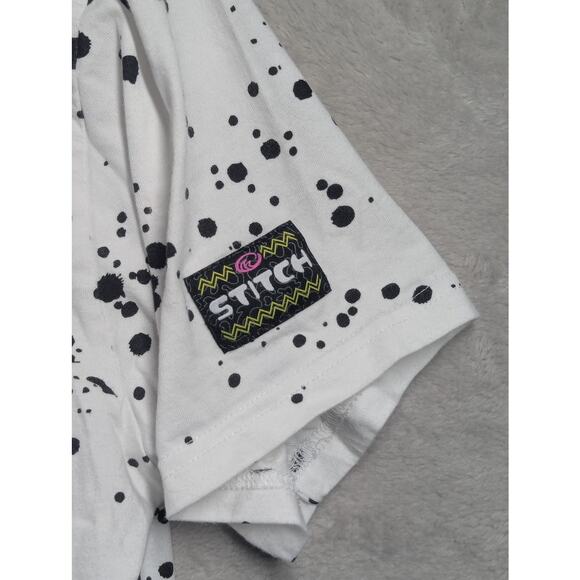Surfer Stitch "Experiment 626" Lilo & Stitch Retro Splatter Print MEDIUM T-shirt - Picture 7 of 8